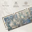 «Paris City Paris Blue Tiles», ensemble de 3 reproductions sur toile par Primrose Creatives-93061422