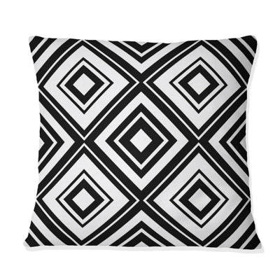 Coussin noir Modern Trellis II - Modern
