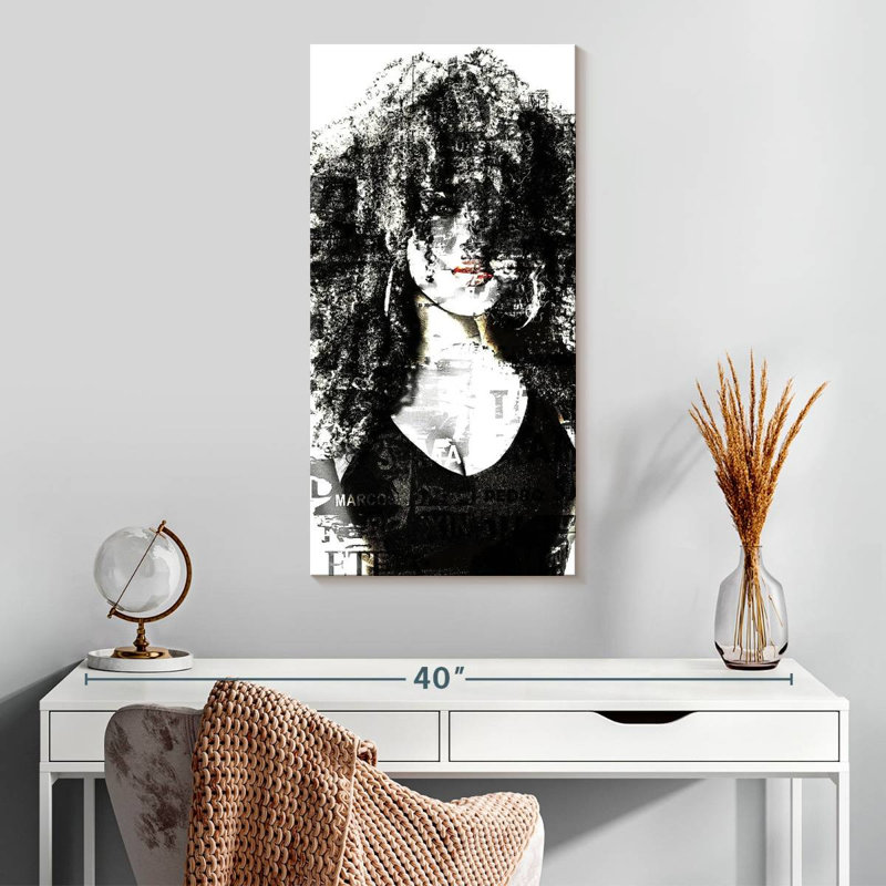 Gros cheveux, H 30 po x l 15 po