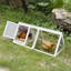 Huche triangulaire 3 portes en bois avec plateau et treillis métallique, 3 portes, blanc