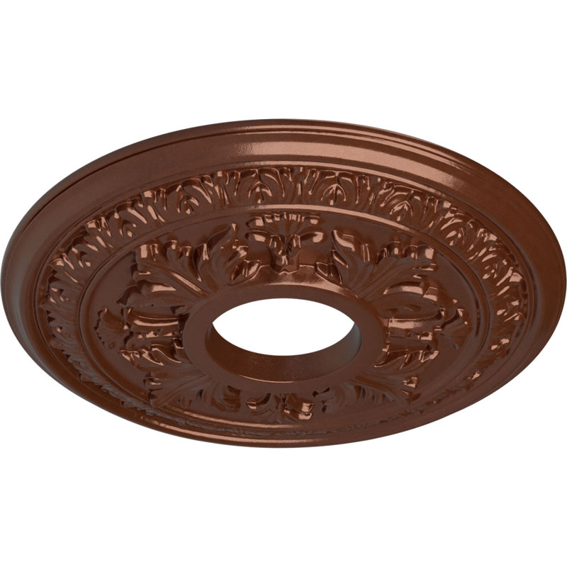 Baltimore 15.375"H x 15.37"W x 1.5"D Ceiling Medallion, Copper Penny