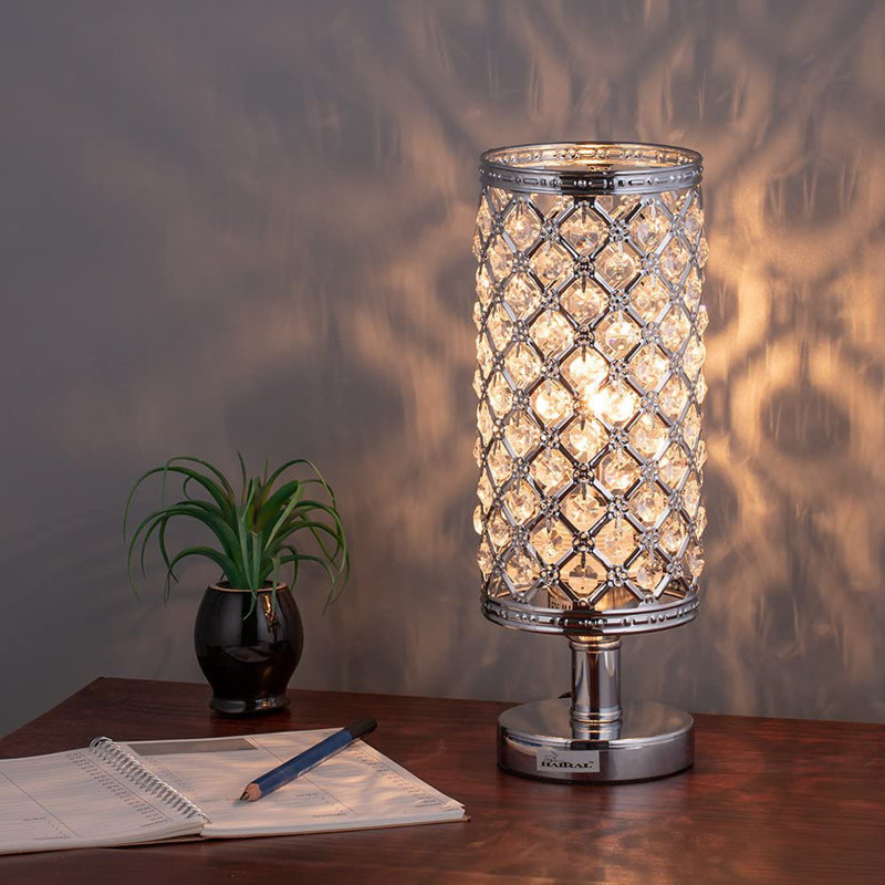 Metal Table Lamp, Silver