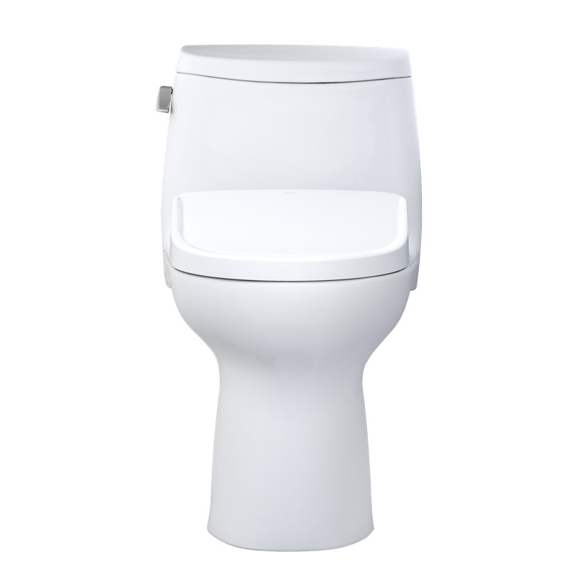 Toilette allongée une pièce fixée au sol WASHLET 1,28 GPF (siège inclus) avec chasse d'eau automatique