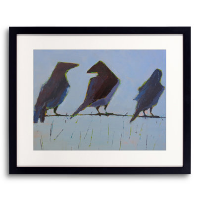 Bird Gossip Print by Phyllis Adams