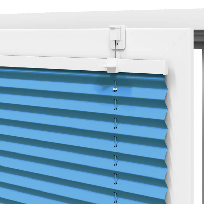 Room Darkening Pleated Shade, 40cmW x 200cmL, Blue