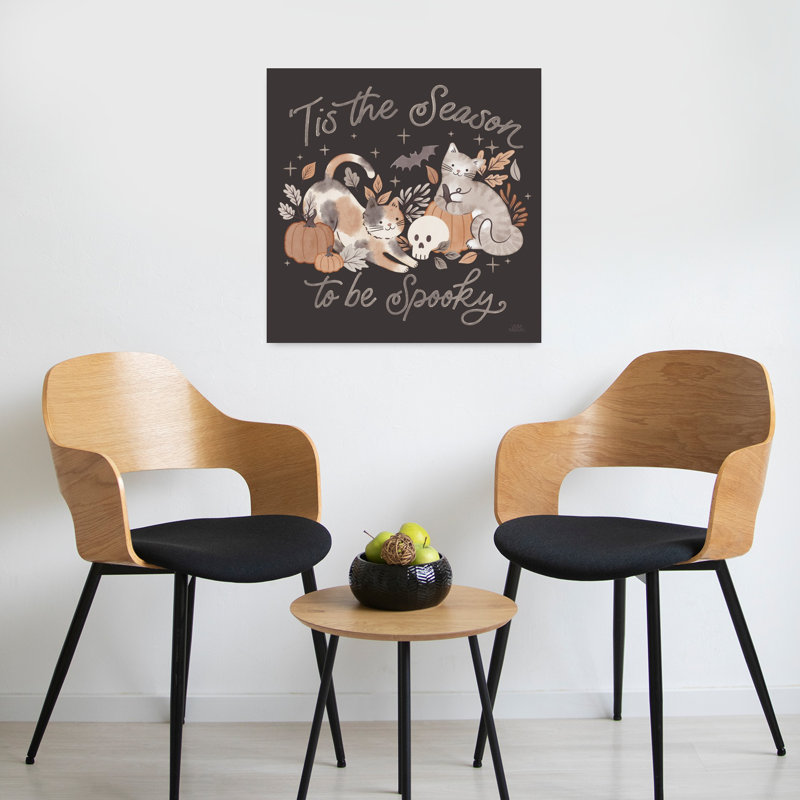 Art contemporain citrouilles et pattes II avec animaux, H 24 po x l 24 po