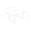 Isaias Oak Solid Wood Top Metal Base Dining Table-2026069702-2026069698