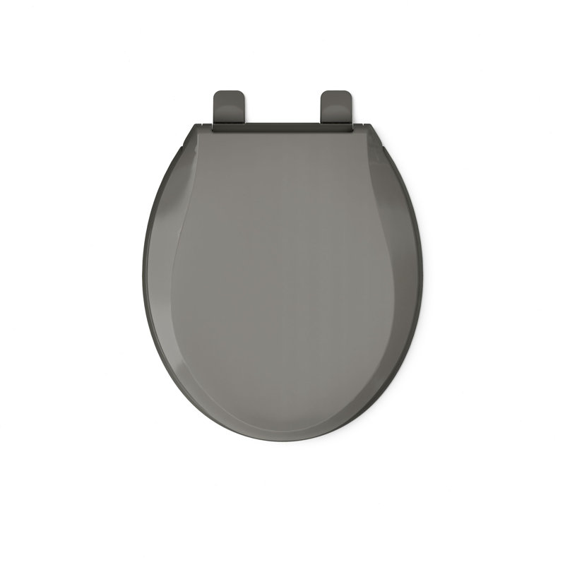 Cachet® Quiet-close™ Round-front Toilet Seat, Thunder Gray, Ready Latch