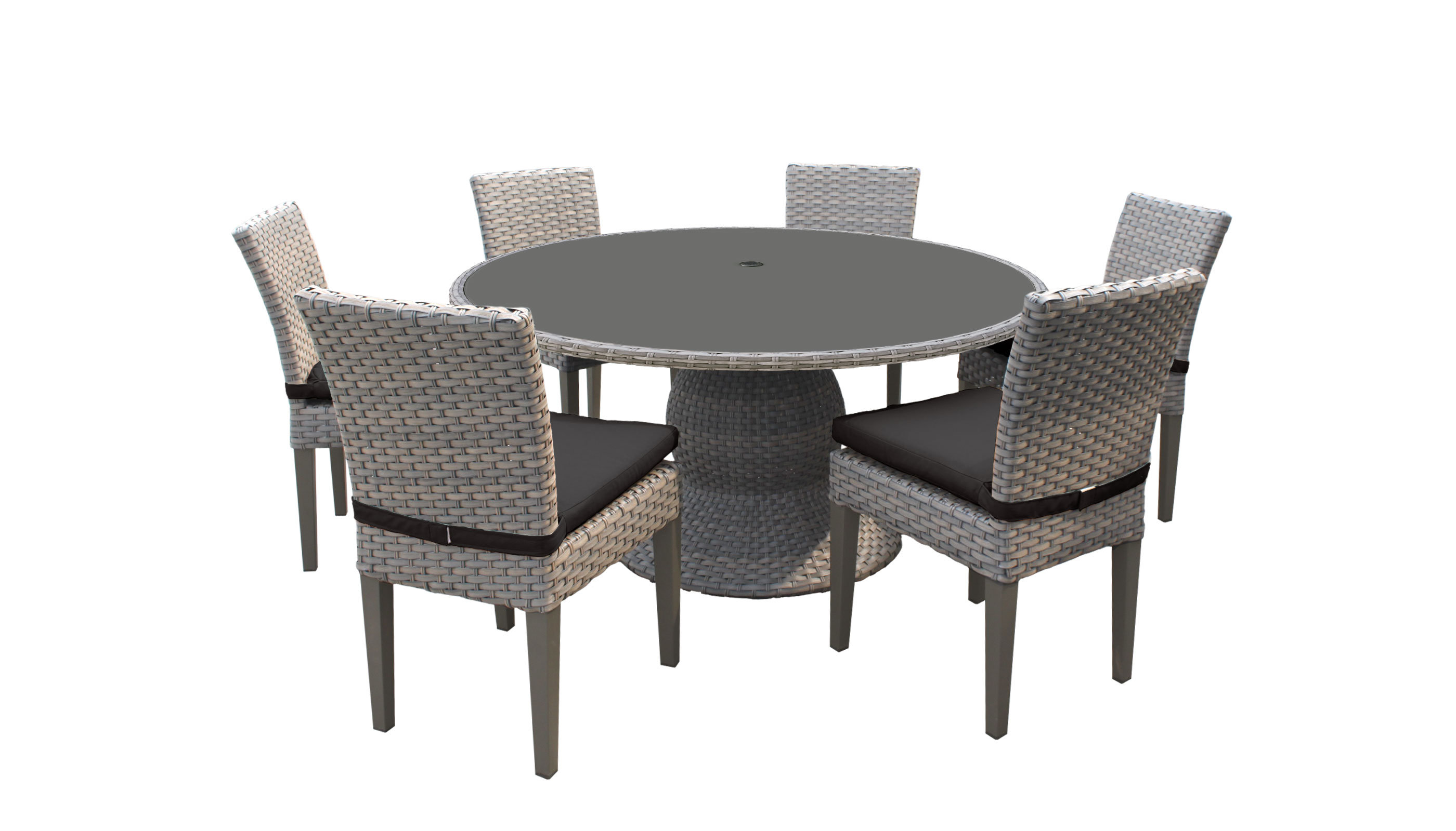 Round 6 discount person dining set