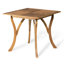 Table de salle à manger d'extérieur carrée en bois d'acacia, table d'appoint d'extérieur