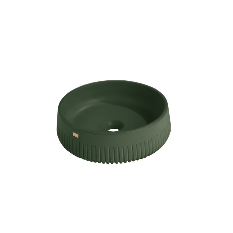 Papua 14.5'' L Bathroom Sink, Amazonic Green