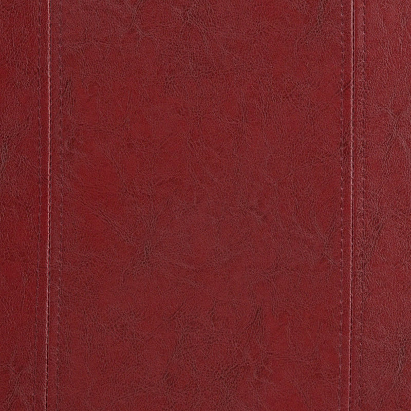 Repose-pieds rectangulaire avec rangement relevable Dover, Similicuir Radicchio rouge