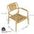 2-Piece PP Single-Seater Chairs + Coffee Table Set-1921199815