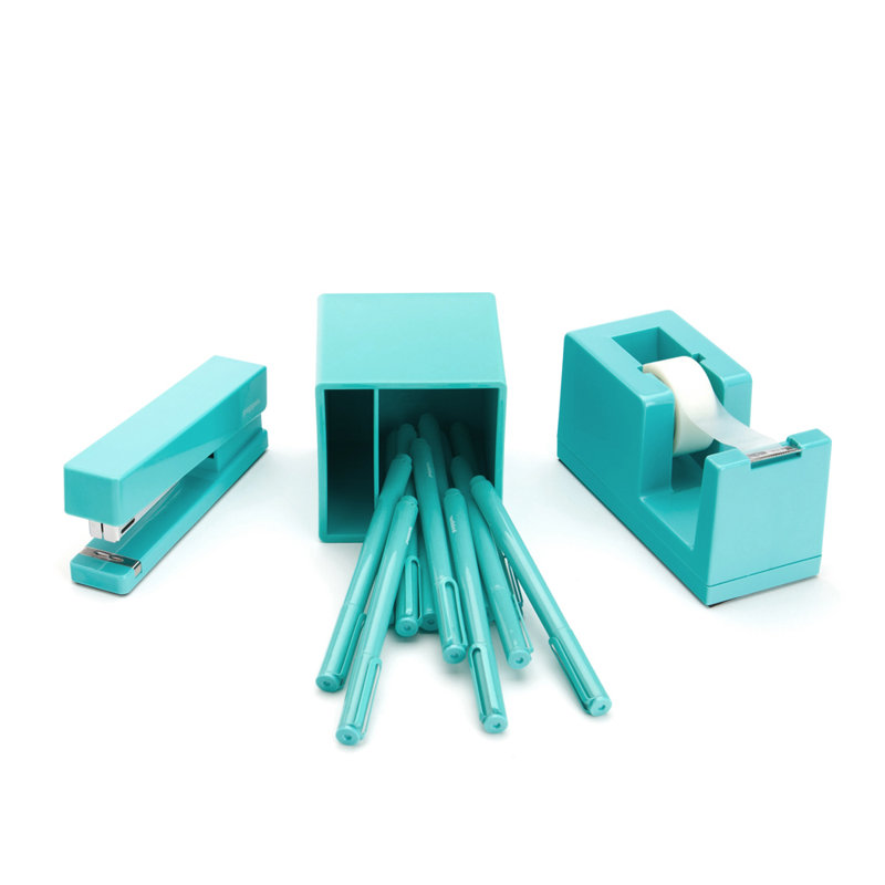 Plastic Desk Pad, Aqua