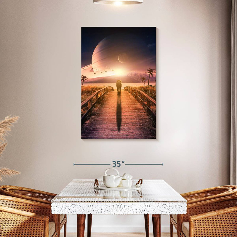 Brampt Walking To Nowhere, 45" H x 30" W