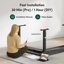 Bureau debout réglable en L 75 po-990515089-984395926