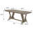 Coastal Grey 5-Piece Rectangular Dining Table Set