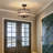 3-Light Crystal Ceiling Light Fixture Semi Flush Mount Chandelier with Drum Shade-966255278
