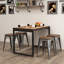 Tabouret court en bois massif 18 po Avikrit-955457237