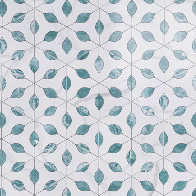 Alicante  Hexagon 7.88 In. X 9.45 In. Matte Porcelain Floor And Wall Tile