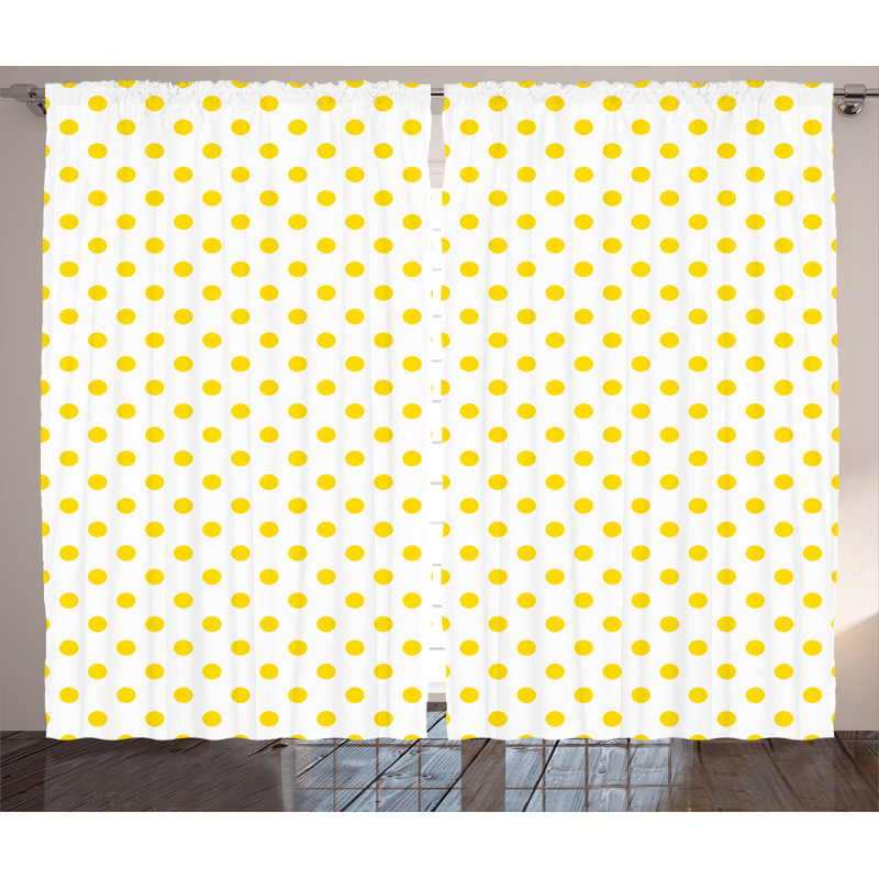 Jerod Semi Sheer Curtain Pair, 54" W x 108" L
