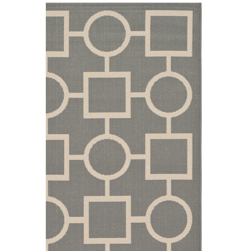 Tapis gris / beige Arneshia, Rectangle 4 pi x 5 pi 7 po