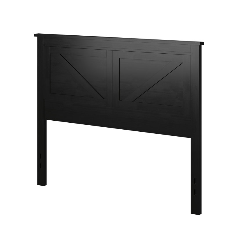 Faulkner Solid Wood Headboard, Full, Black