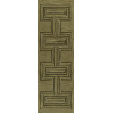 Orlie Hand Tufted Wool Geometric Area Rug in Brown