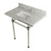 Carrara Marble/Polished Nickel