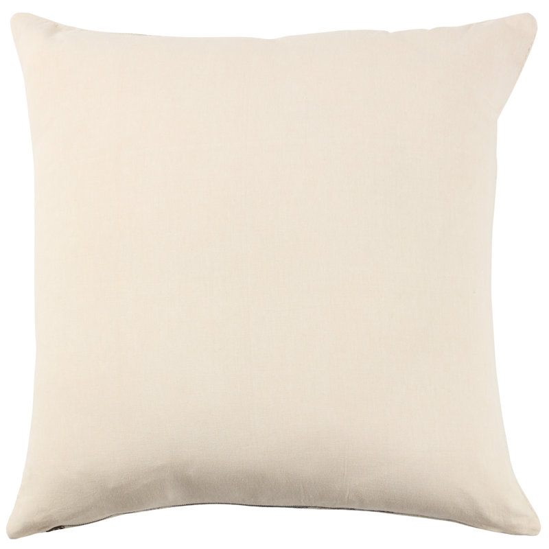 Coussin Gowan, Blanc, Carré 24 po, Housse de coussin seulement - sans coussin