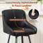 Swivel Counter Stool with Metal Frame-1836565644