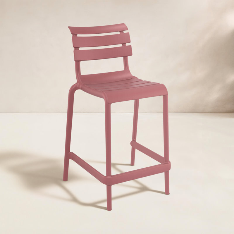 Tabouret de comptoir d'extérieur Ruta, Marsala, 25.60"