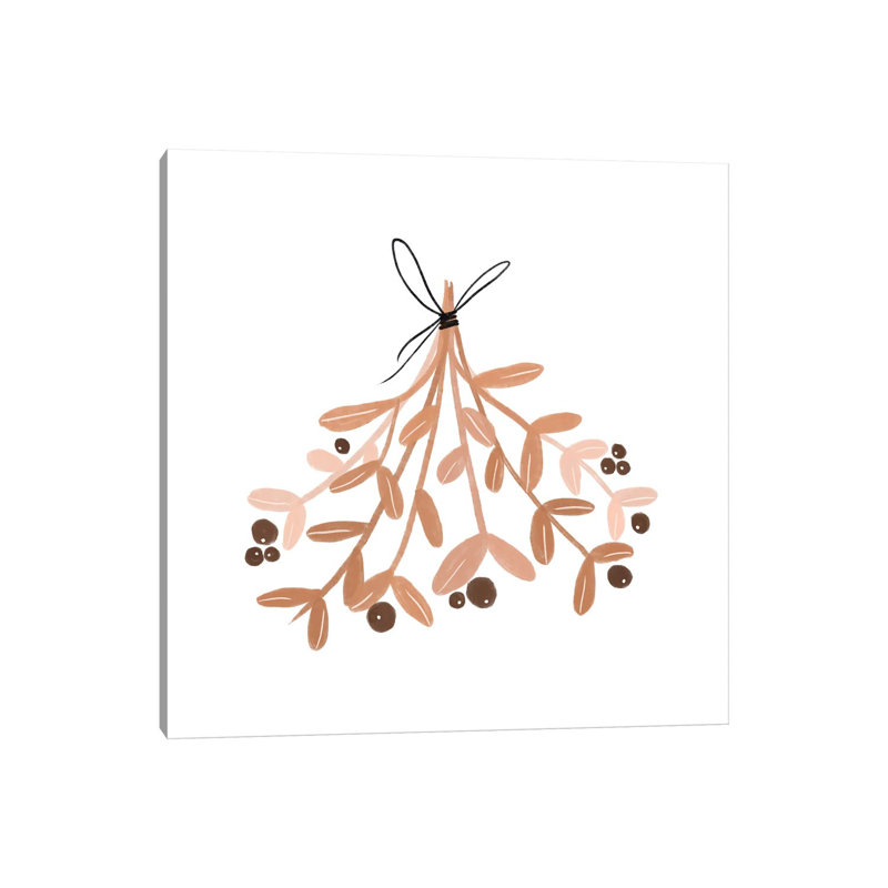 « Mistletoe » par Orara studio, reproduction d’art, H 48 po x l 48 po x 1,5 po, Toile tendue, Pas de tapis