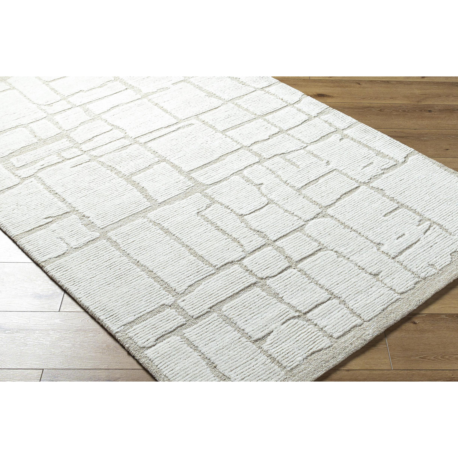 Hand-Tufted Abstract Rug, Rectangle 2' x 3'