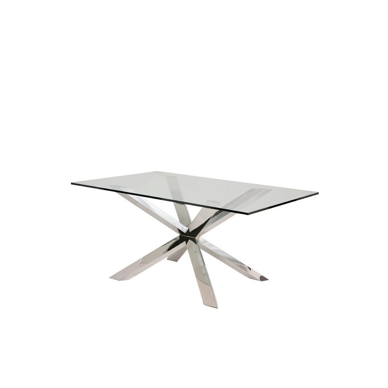 Table de salle à manger culture Chrome, Argent