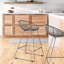 Counter Stool with Metal Frame-196593871