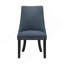 Ensemble de 2 chaises d'appoint rembourrées en tissu texturé bleu