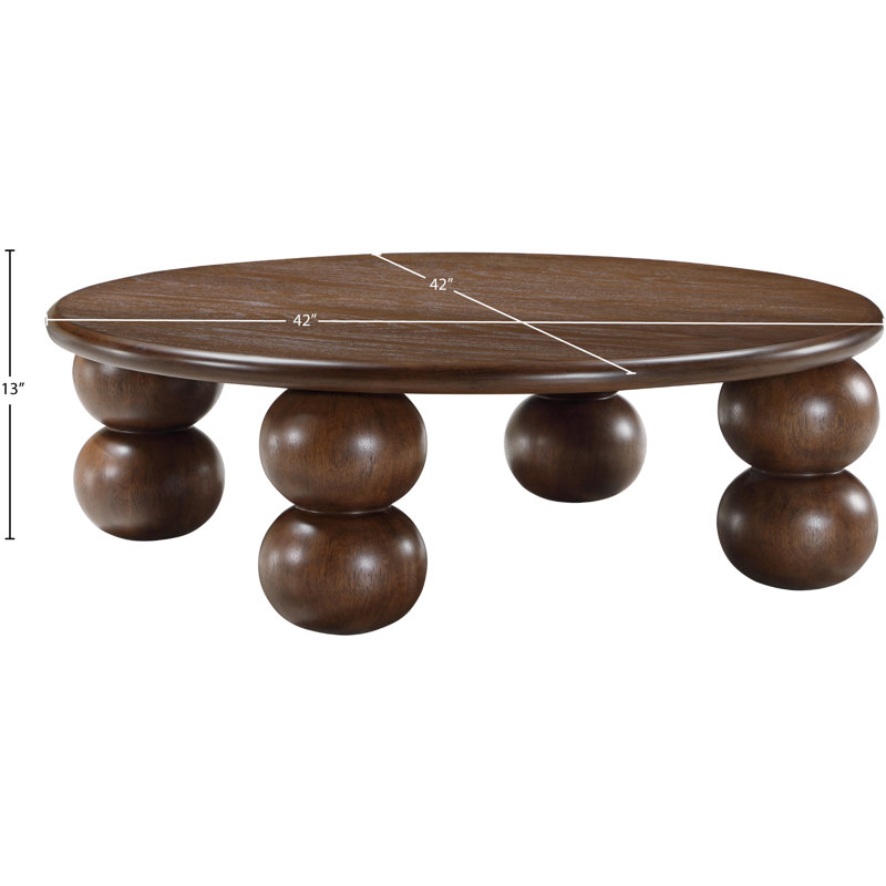 Table basse Clata, Brun