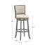Tabouret de bar et de comptoir pivotant Ametra-44277593-44277598-86103012