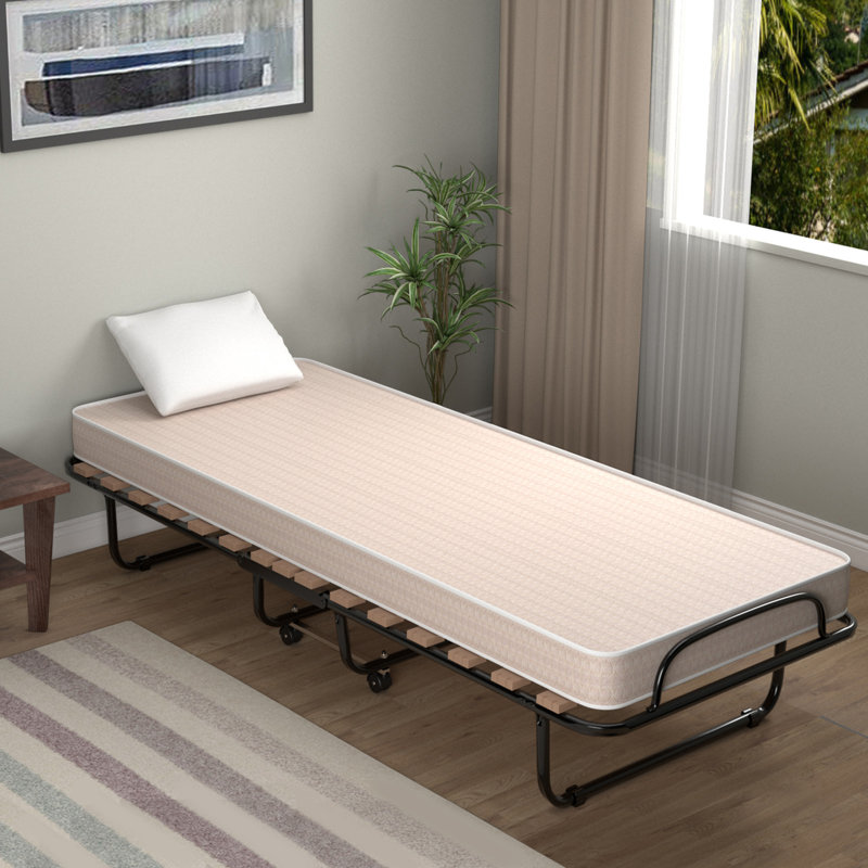 Poulson 13" Steel Folding Bed Made in Italy, Beige
