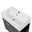 Meuble-lavabo simple mural 21,8 po avec comptoir en céramique-219035482