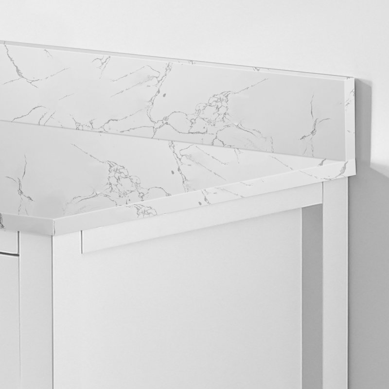 bathroom stone vanity top lightning white