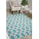 Easterly Geometric Blue/White Outdoor Area Rug