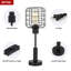Lampe de chevet rétro style industriel noir en fer sphérique