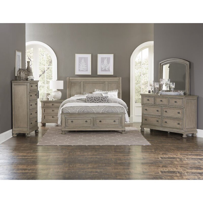 Leiston 28.75'' W Nightstand, Gray