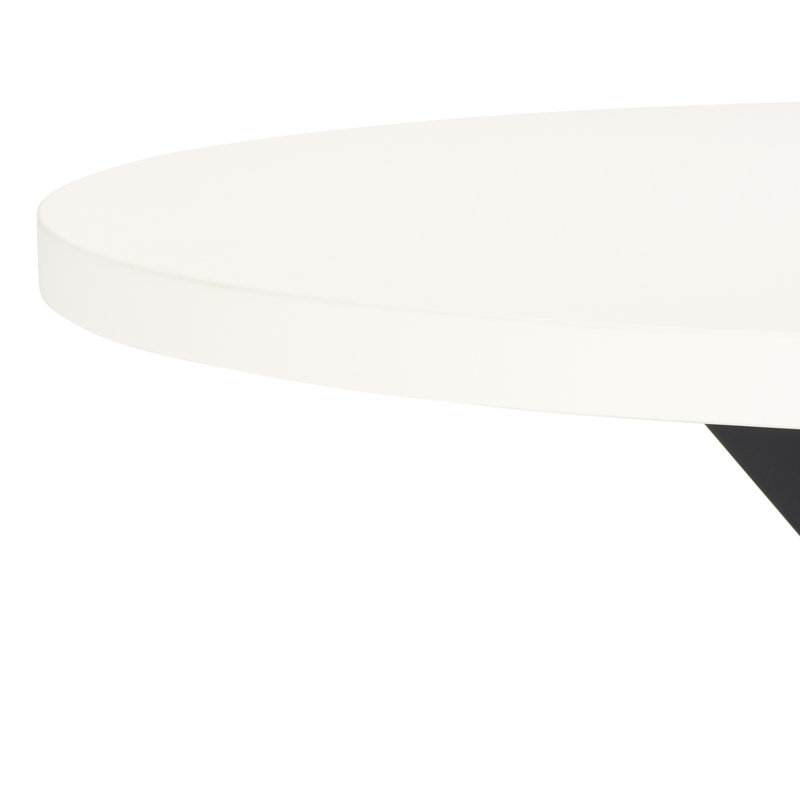 Saxon Outdoor Round Dining Table, Light Gray