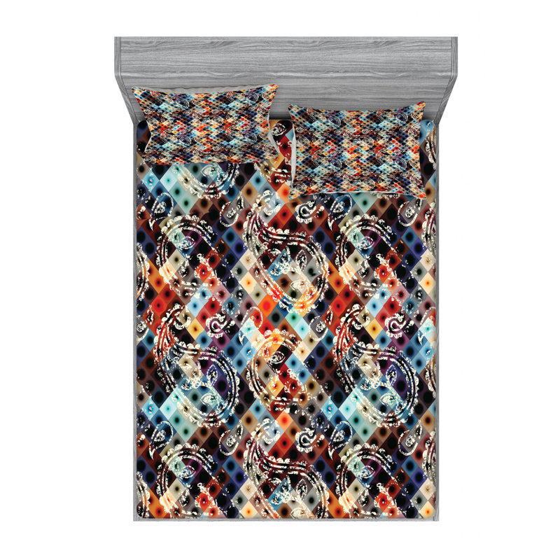 Microfiber Paisley Sheet Set