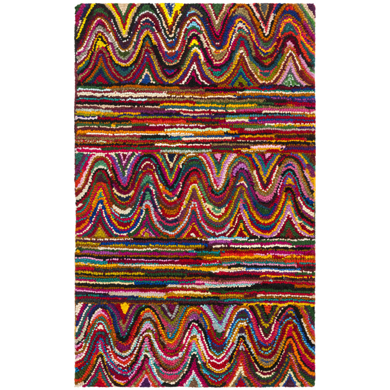 Tapis en coton touffeté à la main Anaheim, Rectangle 4 pi x 6 pi