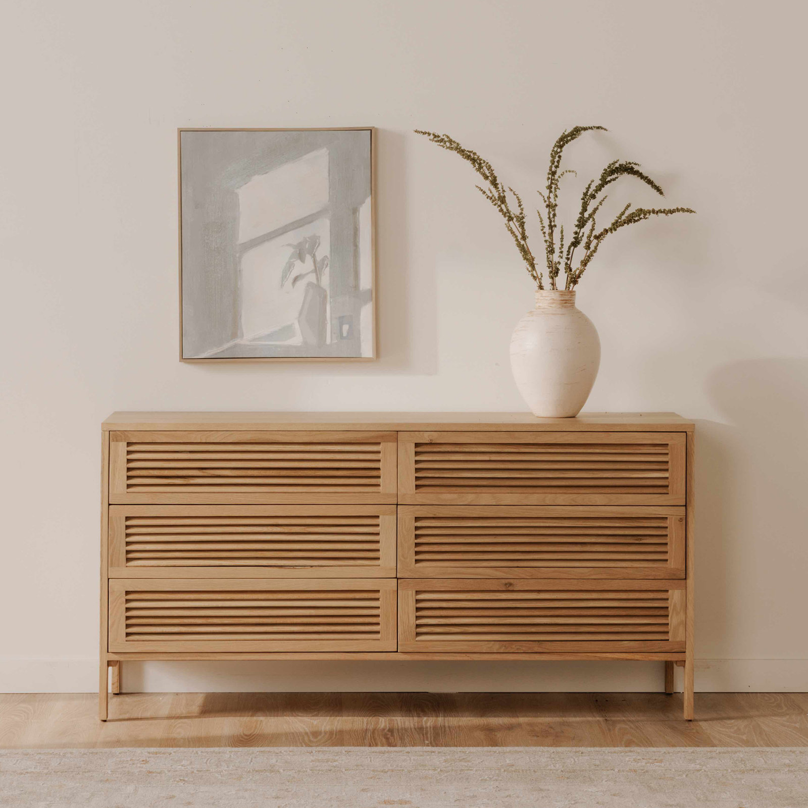 Marika 6 - Wooden Drawer Dresser
