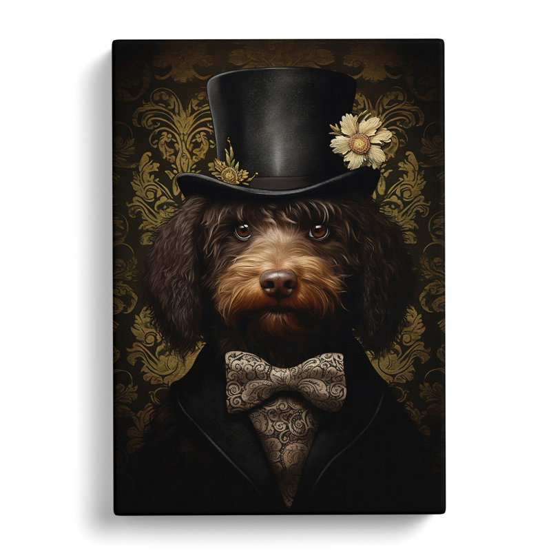 Labradoodle Gothic - No Frame Print, 76cm H x 50cm W x 3cm D